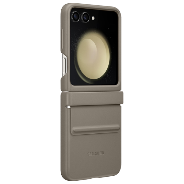 Чехол для смартфона Samsung Galaxy Z Flip 5 Samsung/ Back/ Кожа/ Этуп Коричневый photo 1