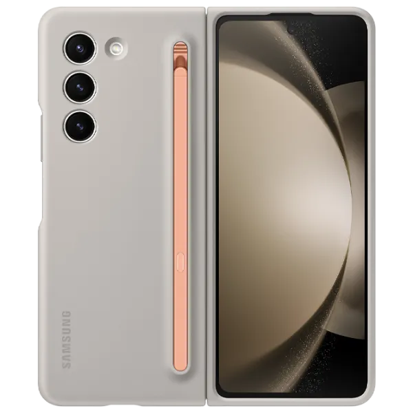 Чехол для смартфона Samsung Galaxy Z Fold 5 Samsung/ Back/ TPU/ Sand Белый photo 1