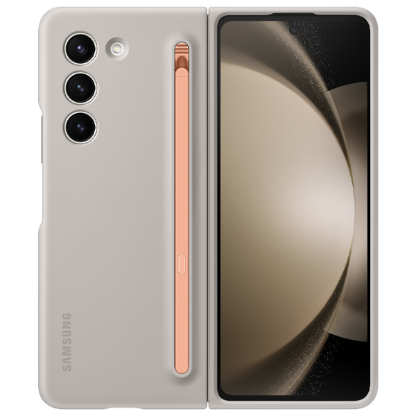 Чехол для смартфона Samsung Galaxy Z Fold 5 Samsung/ Back/ TPU/ Sand Белый photo 1