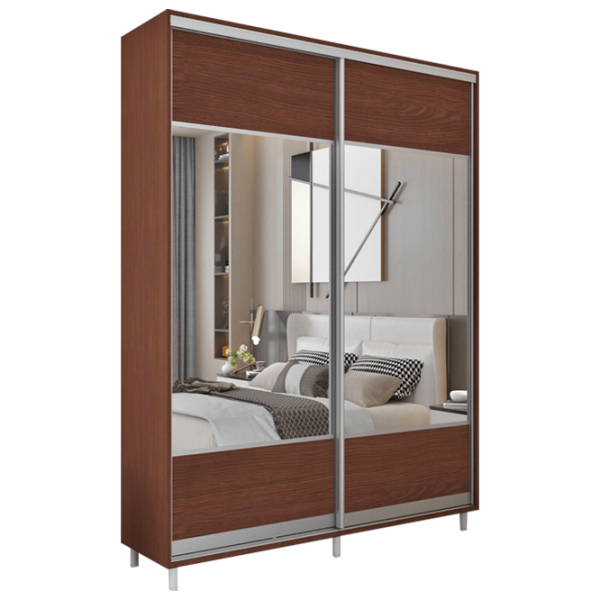 Гардероб Раздвижной Mobildor-Lux ARON P 1800 K1 2226 180 x 60см x 220 / ДСП / Венге photo 1