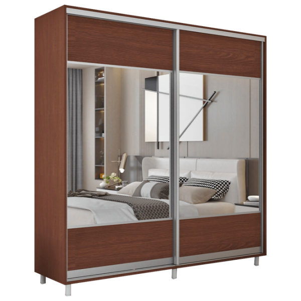 Гардероб Раздвижной Mobildor-Lux ARON P 2000 K1 2226 200 x 60см x 220 / ДСП / Венге photo 1