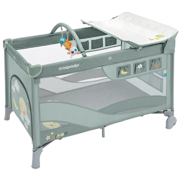 Pat pentru copii Baby Design Dream new (RZ-00004016) 0 luni - 3 ani/ Green photo 1 Pat pentru copii Baby Design Dream new (RZ-00004016) 0 luni - 3 ani/ Green photo 1
