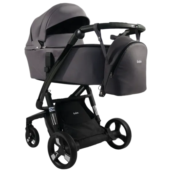 Детская коляска ibebe istop Gloss Eco 4673-002/ Графитовый photo 1