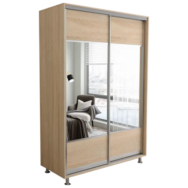 Dulap pentru haine Glisant Mobildor-Lux ARON P 1500 K1 3025 150 x 60 x 220 / DSP / Stejar Sonoma photo 1 Dulap pentru haine Glisant Mobildor-Lux ARON P 1500 K1 3025 150 x 60 x 220 / DSP / Stejar Sonoma photo 1