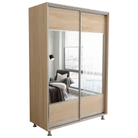 Гардероб Раздвижной Mobildor-Lux ARON P 1600 K1 3025 160 x 60см x 220 / ДСП / Дуб Сонома