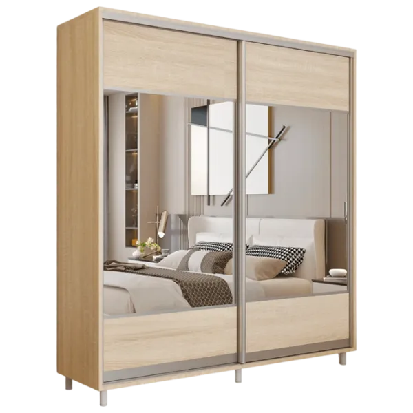 Dulap pentru haine Glisant Mobildor-Lux ARON P 1900 K1 3025 190 x 60 x 220 / DSP / Stejar Sonoma photo 1