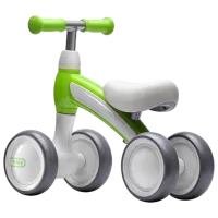 Трехколесный беговел Qplay Cutey 12" Металл/ Зелёный Белый