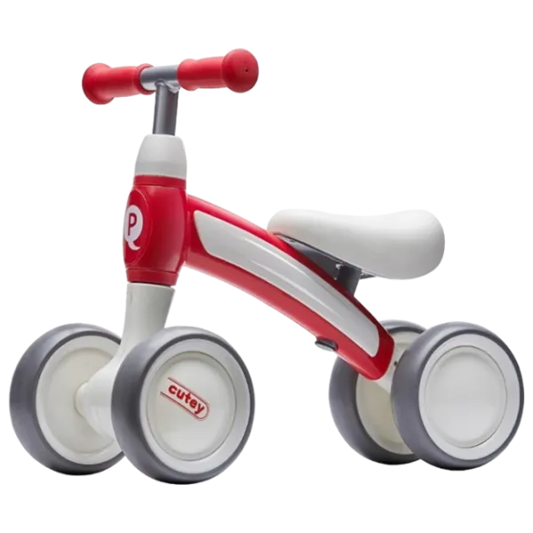 Tricicletă fără pedale Qplay Cutey 12" Metal/ Red White photo 1 Tricicletă fără pedale Qplay Cutey 12" Metal/ Red White photo 1