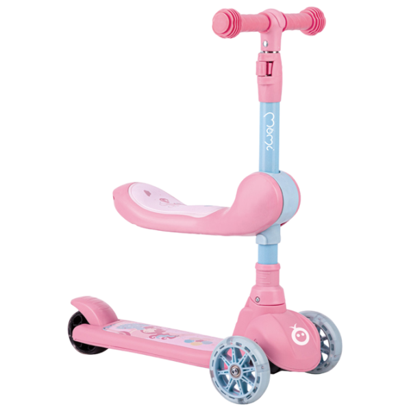 Детский трёхколёсный самокат MoMi Kiuru (HUBA00034) 50 кг/ Розовый photo 1 Детский трёхколёсный самокат MoMi Kiuru (HUBA00034) 50 кг/ Розовый photo 1