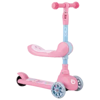 Trotinetă pentru copii cu trei roți MoMi Kiuru (HUBA00034) 50 kg/ Pink