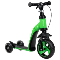 Детский трёхколёсный самокат MoMi Elios (ROBI00031) 25 кг/ Зелёный