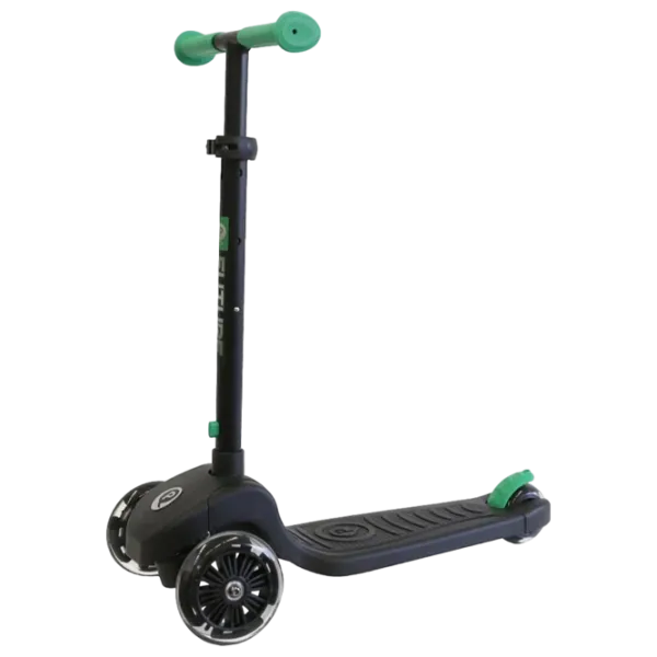 Trotinetă pentru copii cu trei roți Qplay Future Eco (644374) 50 kg/ Green photo 1