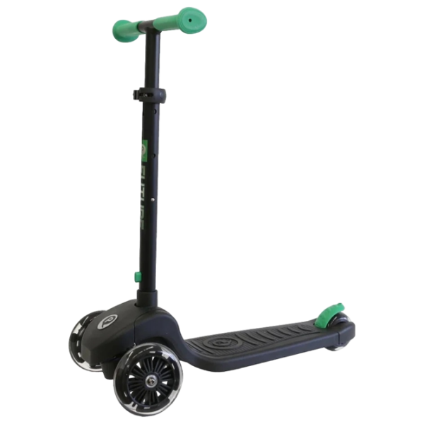 Trotinetă pentru copii cu trei roți Qplay Future Eco (644374) 50 kg/ Green photo 1