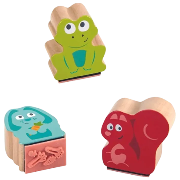 Набор штампов Hape Pawprint Ink Stamps 3+/ Разноцветный photo 1 Набор штампов Hape Pawprint Ink Stamps 3+/ Разноцветный photo 1