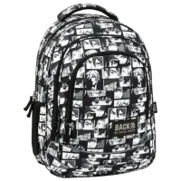 Рюкзак для детей BackUP Manga Черный Белый Черный/ 26 л