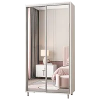 Dulap pentru haine Glisant Mobildor-Lux ARON P 1300 8681 130 x 60 x 220 / PAL / Alb briliant