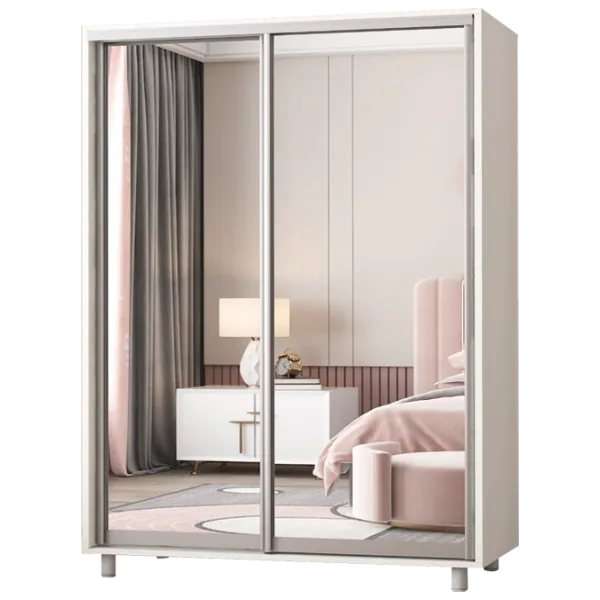 Dulap pentru haine Glisant Mobildor-Lux ARON P 1700 8681 170 x 60 x 220 / PAL / Alb briliant photo 1 Dulap pentru haine Glisant Mobildor-Lux ARON P 1700 8681 170 x 60 x 220 / PAL / Alb briliant photo 1