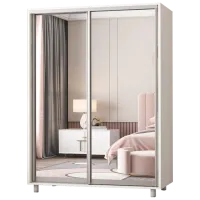 Гардероб Раздвижной Mobildor-Lux ARON P 1800 8681 180 x 60см x 220 / ЛДСП / Бриллиантовый белый