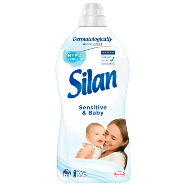 Balsam de rufe Silan Hipoalergenic 1800 ml Număr spălări: 72 photo 1