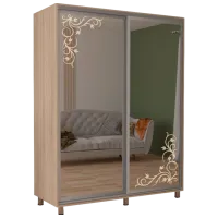 Dulap pentru haine Glisant Mobildor-Lux ARON P 2000 3025 Desen 200 x 60 x 220 / PAL / Stejar Sonoma