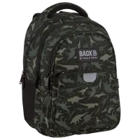 Рюкзак для детей BackUP Dinosaury Зелёный Черный Зелёный/ 24 л