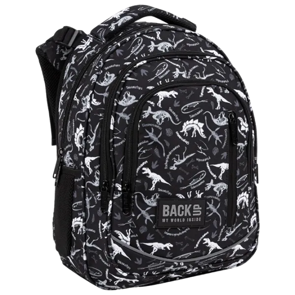 Ghiozdan pentru copii BackUP Dinosaury Black White Black/ 24 l photo 1 Ghiozdan pentru copii BackUP Dinosaury Black White Black/ 24 l photo 1
