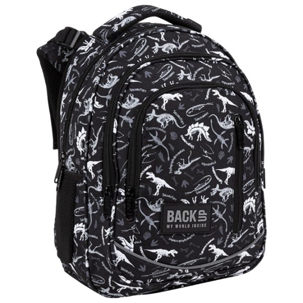 Ghiozdan pentru copii BackUP Dinosaury Black White Black/ 24 l photo 1 Ghiozdan pentru copii BackUP Dinosaury Black White Black/ 24 l photo 1