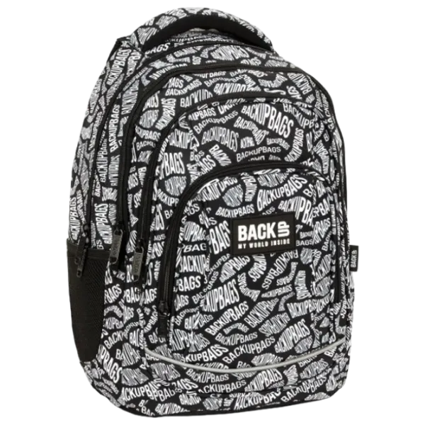 Ghiozdan pentru copii BackUP Black & White Black White Black/ 24 l photo 1 Ghiozdan pentru copii BackUP Black & White Black White Black/ 24 l photo 1