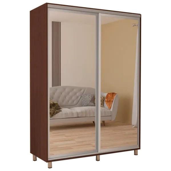 Dulap pentru haine Glisant Mobildor-Lux ARON 1200 2226 120 x 60 x 220 / PAL / Wenge magie photo 1