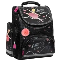 Ghiozdan pentru copii Derform Ballerina Black Pink Black