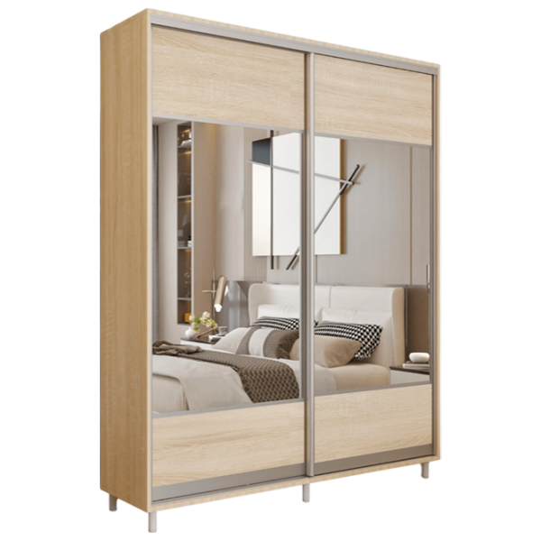 Dulap pentru haine Glisant Mobildor-Lux ARON S 1500 K1 3025 150 x 60 x 220 / PAL / Stejar Sonoma photo 1 Dulap pentru haine Glisant Mobildor-Lux ARON S 1500 K1 3025 150 x 60 x 220 / PAL / Stejar Sonoma photo 1