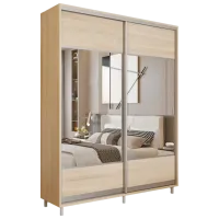 Dulap pentru haine Glisant Mobildor-Lux ARON S 1500 K1 3025 150 x 60 x 220 / PAL / Stejar Sonoma