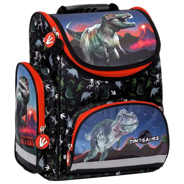 Рюкзак для детей Derform Dinosaurs Черный Белый Черный photo 1