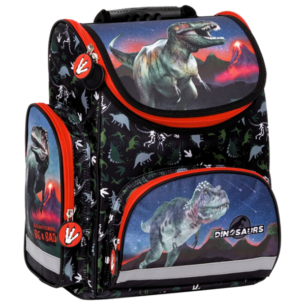 Рюкзак для детей Derform Dinosaurs Черный Белый Черный photo 1
