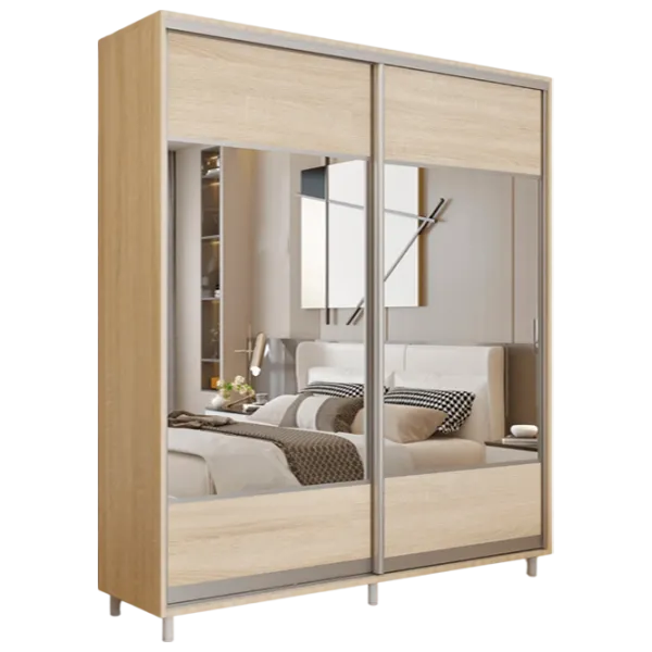 Dulap pentru haine Glisant Mobildor-Lux ARON S 1900 K1 3025 190 x 60 x 220 / PAL / Stejar Sonoma photo 1