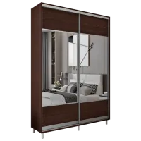 Dulap pentru haine Glisant Mobildor-Lux ARON S 1000 K1 2226 100 x 60 x 220 / PAL / Wenghe