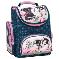 Ghiozdan pentru copii Derform Cleo & Frank Blue Pink Blue