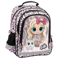Ghiozdan pentru copii Derform Best Friends Cute Pink Black Pink/ 24 l