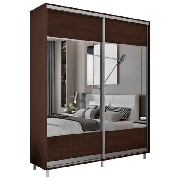 Dulap pentru haine Glisant Mobildor-Lux ARON S 2000 K1 2226 200 x 60 x 220 / PAL / Wenghe photo 1 Dulap pentru haine Glisant Mobildor-Lux ARON S 2000 K1 2226 200 x 60 x 220 / PAL / Wenghe photo 1