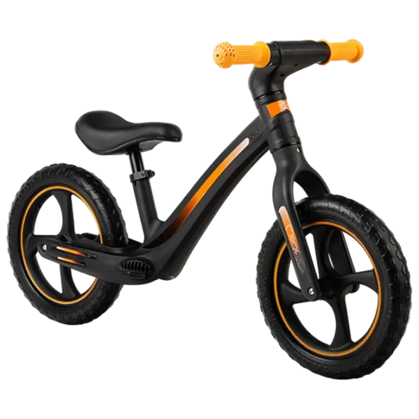 Bicicletă MoMi MIZO 12" Aluminiu/ Black Yellow photo 1