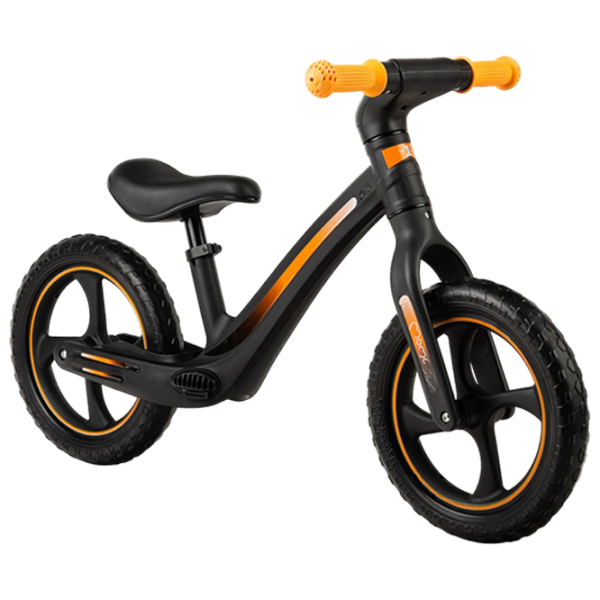 Bicicletă MoMi MIZO 12" Aluminiu/ Black Yellow photo 1