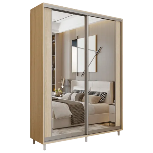 Dulap pentru haine Glisant Mobildor-Lux ARON S 1600 K2 3025 160 x 60 x 220 / PAL / Stejar Sonoma photo 1 Dulap pentru haine Glisant Mobildor-Lux ARON S 1600 K2 3025 160 x 60 x 220 / PAL / Stejar Sonoma photo 1