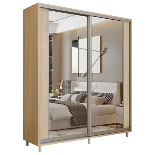 Dulap pentru haine Glisant Mobildor-Lux ARON S 1900 K2 3025 190 x 60 x 220 / PAL / Stejar Sonoma photo 1 Dulap pentru haine Glisant Mobildor-Lux ARON S 1900 K2 3025 190 x 60 x 220 / PAL / Stejar Sonoma photo 1