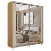 Dulap pentru haine Glisant Mobildor-Lux ARON S 2000 K2 3025 200 x 60 x 220 / PAL / Stejar Sonoma