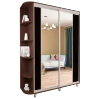 Dulap pentru haine Glisant Mobildor-Lux ARON S 1000 K2 2226 100 x 60 x 220 / PAL / Wenghe