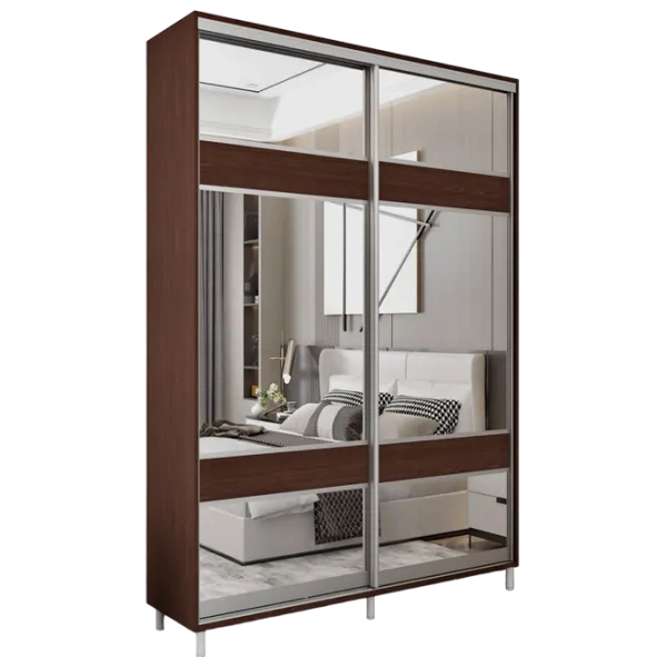 Гардероб Раздвижной Mobildor-Lux ARON S 1100 K3 2226 110 x 60см x 220 / ЛДСП / Венге photo 1