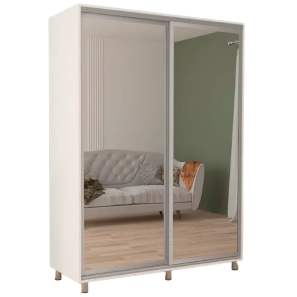 Dulap cupe Mobildor-Lux ARON S 1600 K3 8681 160 x 60 x 220 / LPAL / Alb briliant photo 1