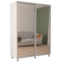 Dulap cupe Mobildor-Lux ARON S 1600 K3 8681 160 x 60 x 220 / LPAL / Alb briliant