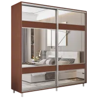 Dulap pentru haine Glisant Mobildor-Lux ARON 2300 K3 2226 230 x 60 x 220 / PAL / Wenghe