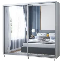 Dulap cupe Mobildor-Lux ARON S 2000 K3 8681 200 x 60 x 220 / LPAL / Alb briliant